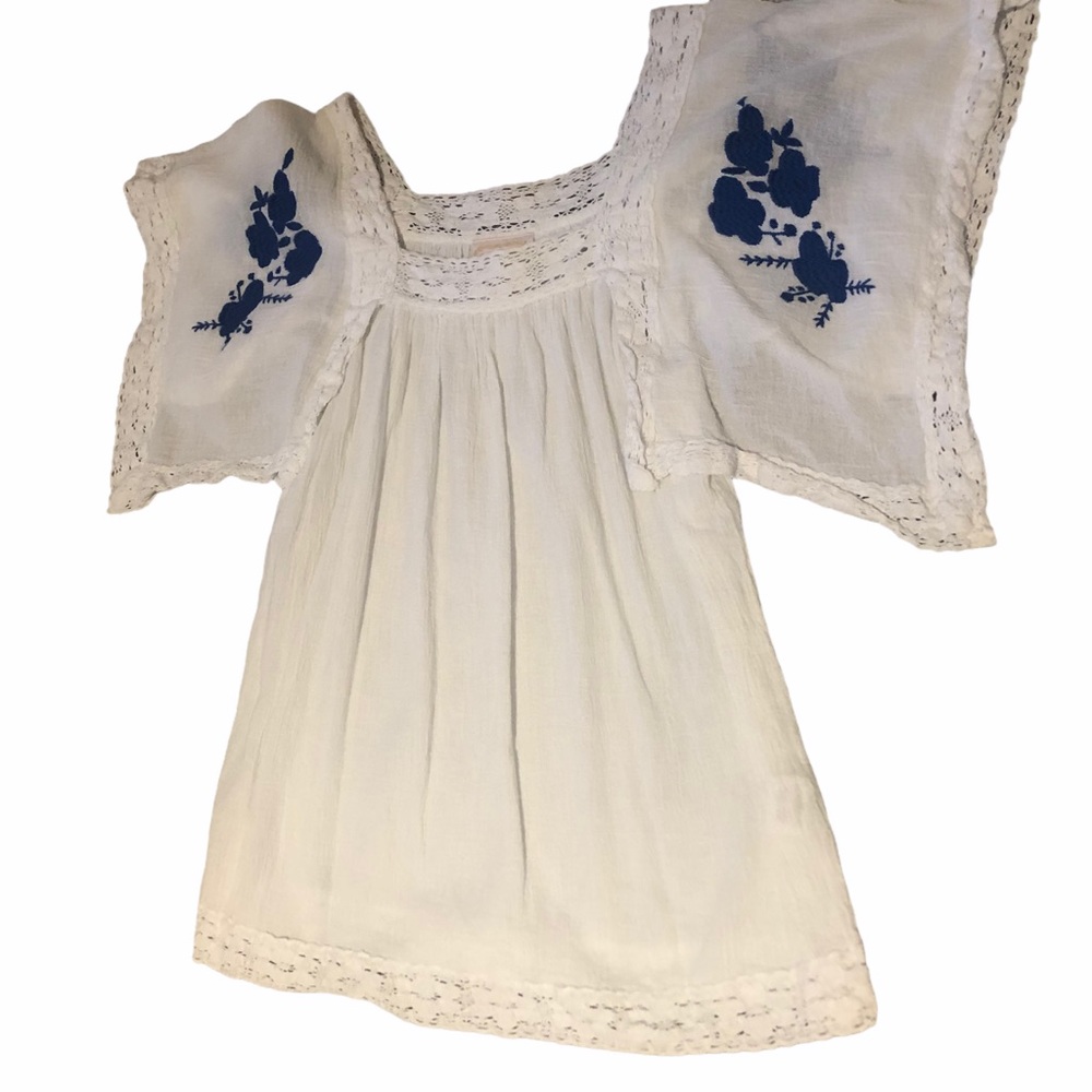 Sincerely Mary white cotton blouse size small